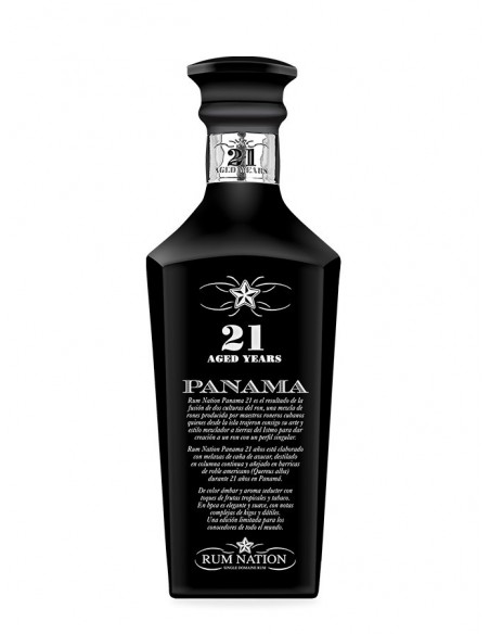 Rhum Rum Nation 21 ans Panama decanter black
