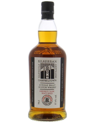 Whisky Kilkerran 8 ans Sherry  cask 70cl