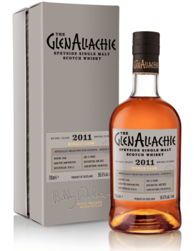 whisky Glenallachie 2011 Ruby port pipe 70cl