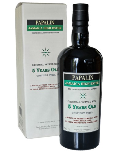 Rhum Papalin 5 Ans Jamaïca High ester overproof 70cl