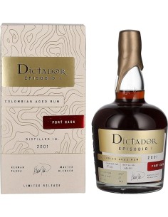 Rhum Dictador Episodio 20 ans 2001 70cl