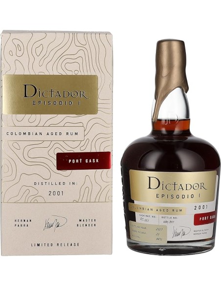 Rhum Dictador Episodio 20 ans 2001 70cl