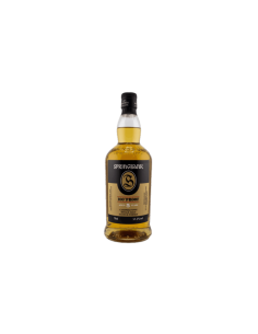 Whisky Springbank 5 ans, bouteille de 70 cl, édition 100°proof, whisky écossais single malt avec étiquette noire et dorée.