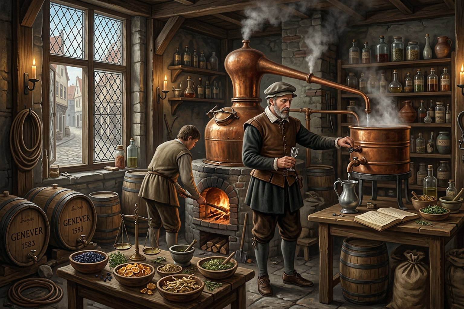 Histoire et origine du gin : un spiritueux né au XVIᵉ siècle